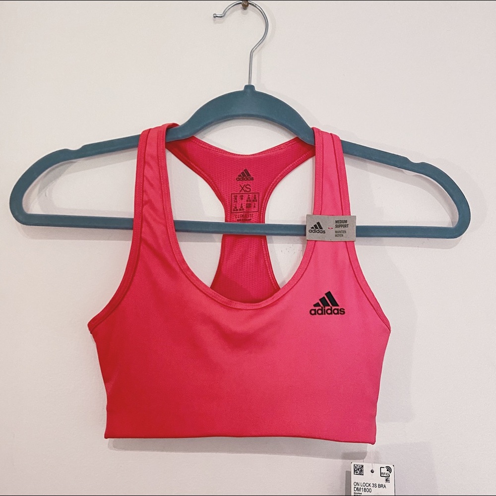 ❗️2 for $20❗️NEW! Adidas Medium Impact Sports Bra - Picture 1 of 7